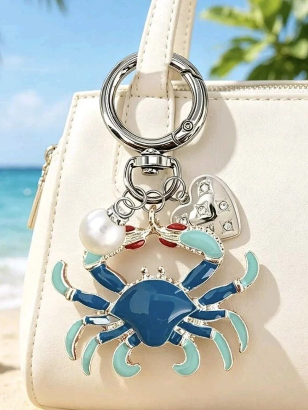 Crab Bag Charm/ Keychain NEW